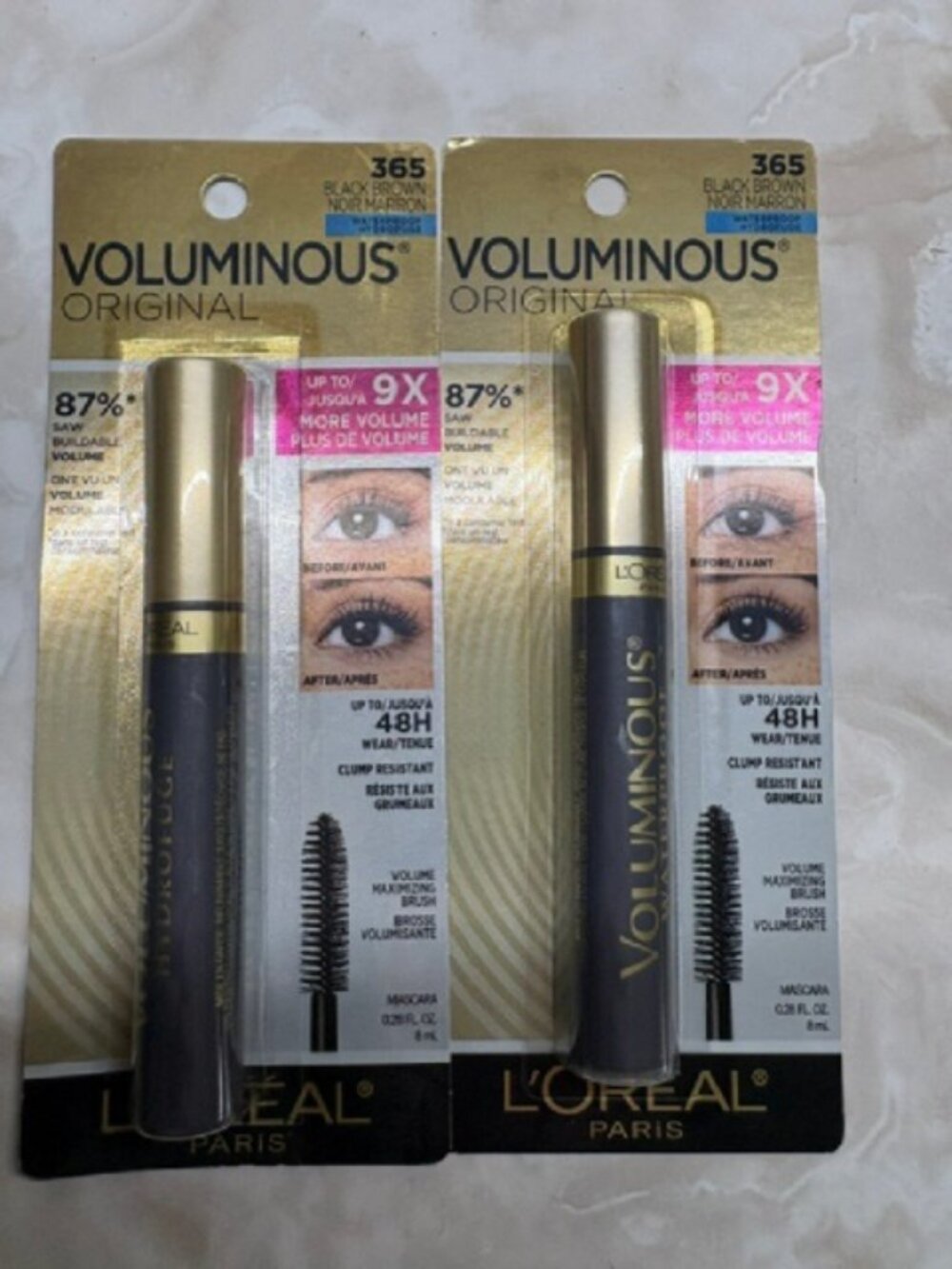 L'Oréal Paris Voluminous Original Mascara, Black, 0.28 fl. oz (4pack)